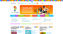 Desktop Screenshot of gyermekmedia.eu